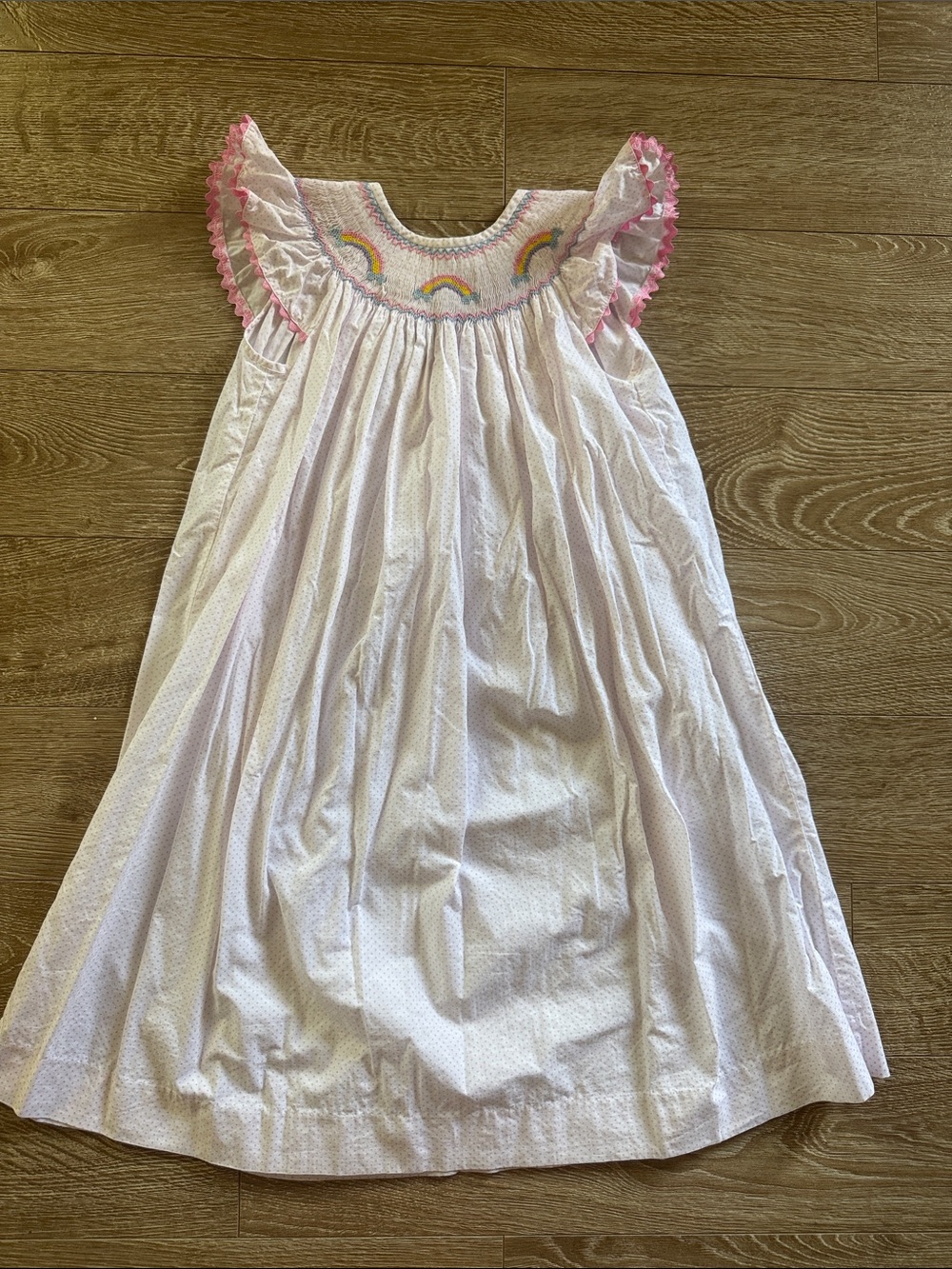 Girls' Pink Smocked dress